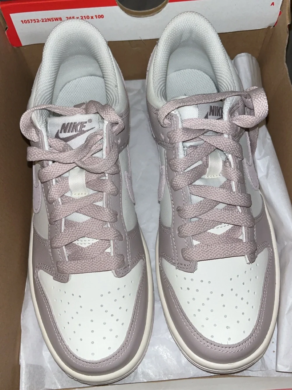 Nike Women’s Low-Top Sneakers in Light Pink and White - Picture 2 of 2